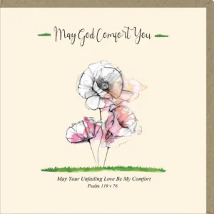 May God Comfort You Greetings Card