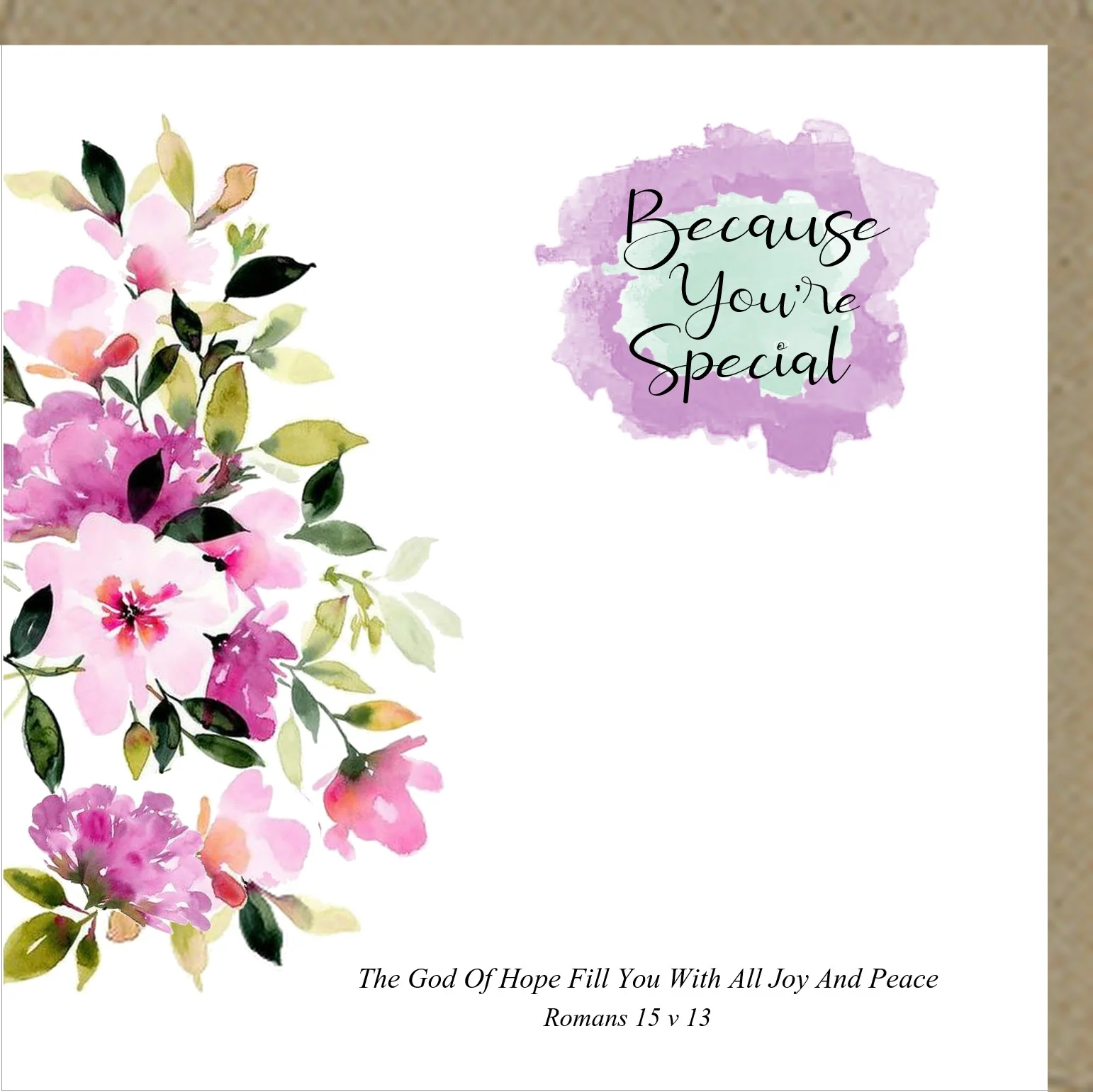 Because You're Special Greeting Card