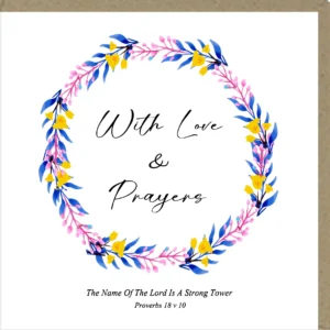 With Love & Prayers Greetings Card