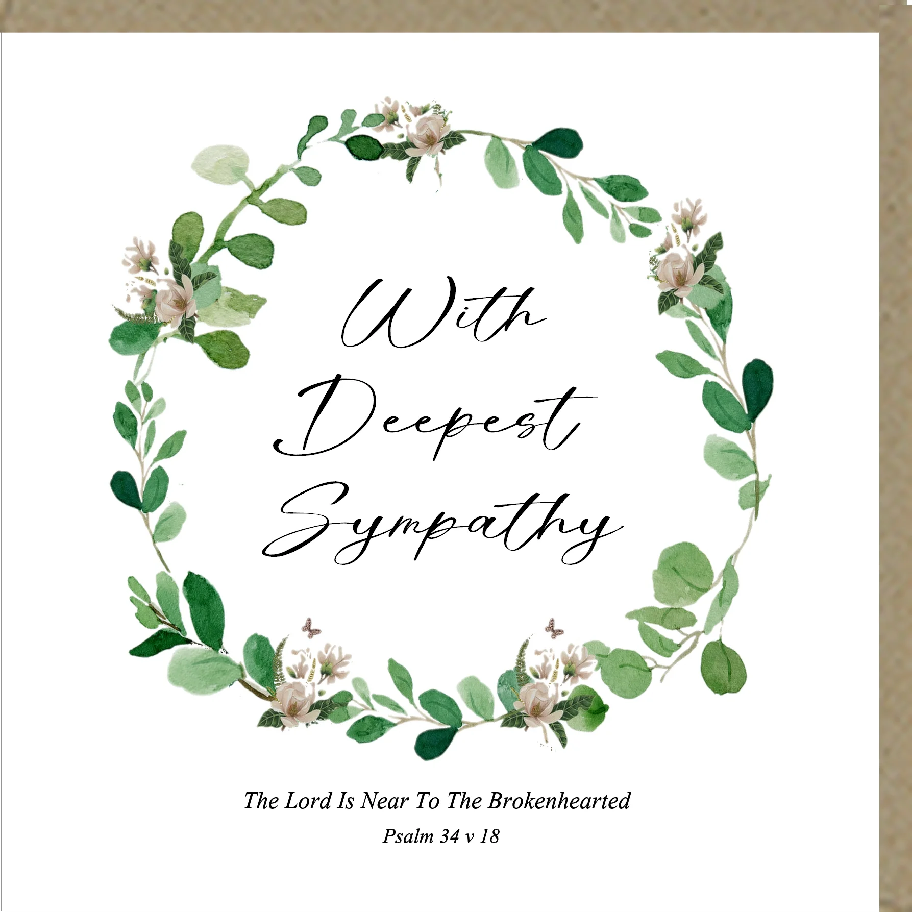 With Deepest Sympathy Greetings Card