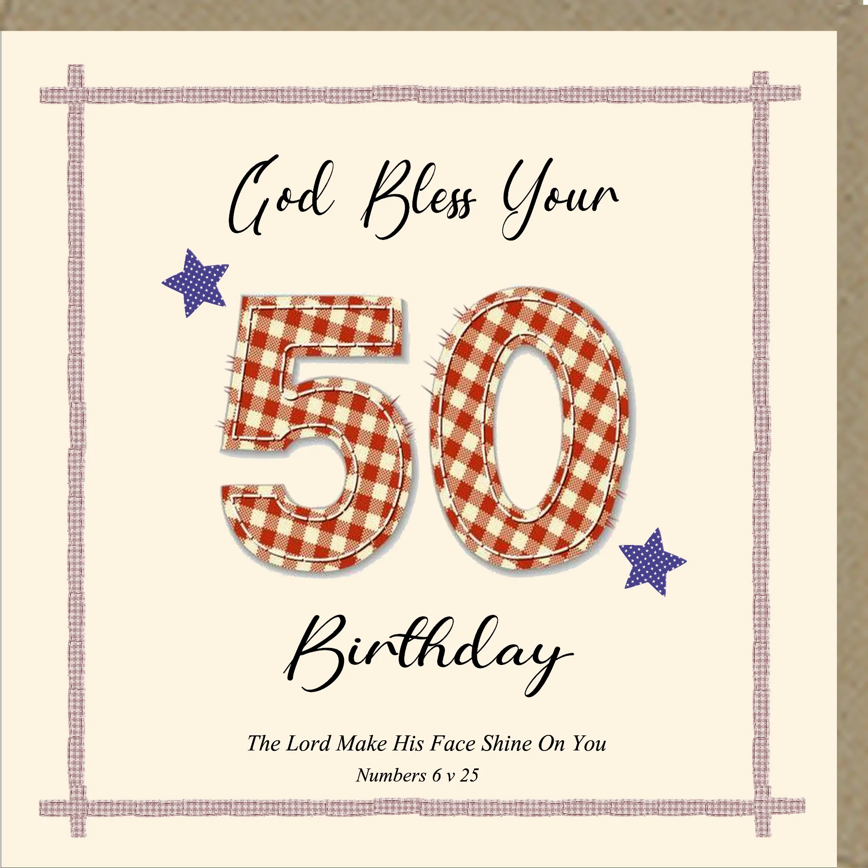50 Birthday Greetings Card