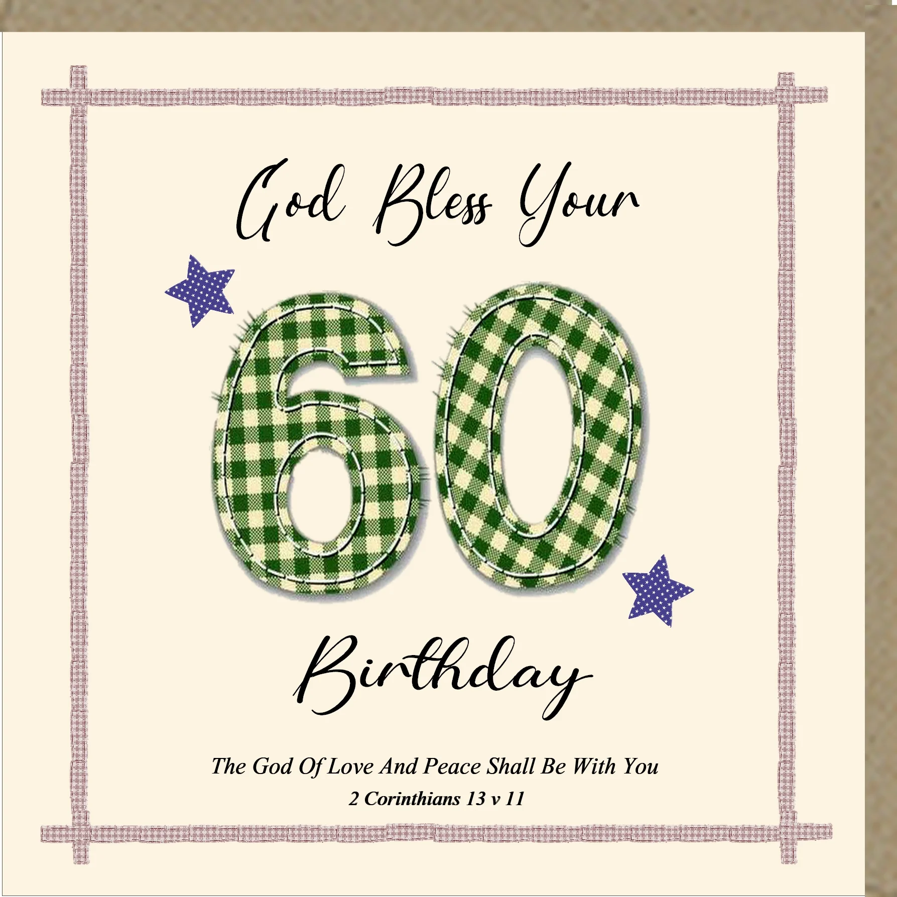 60 Birthday Greetings Card