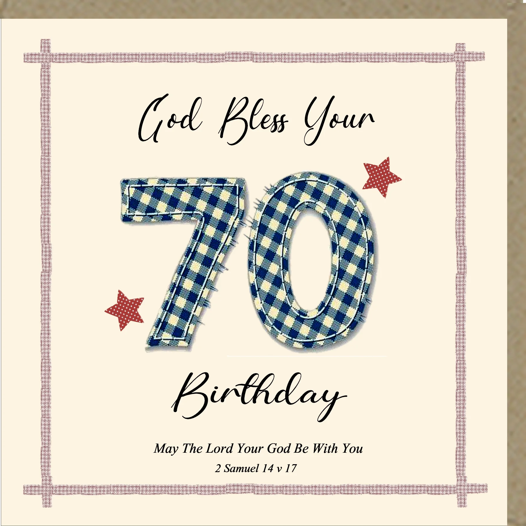 70 Birthday Greetings Card