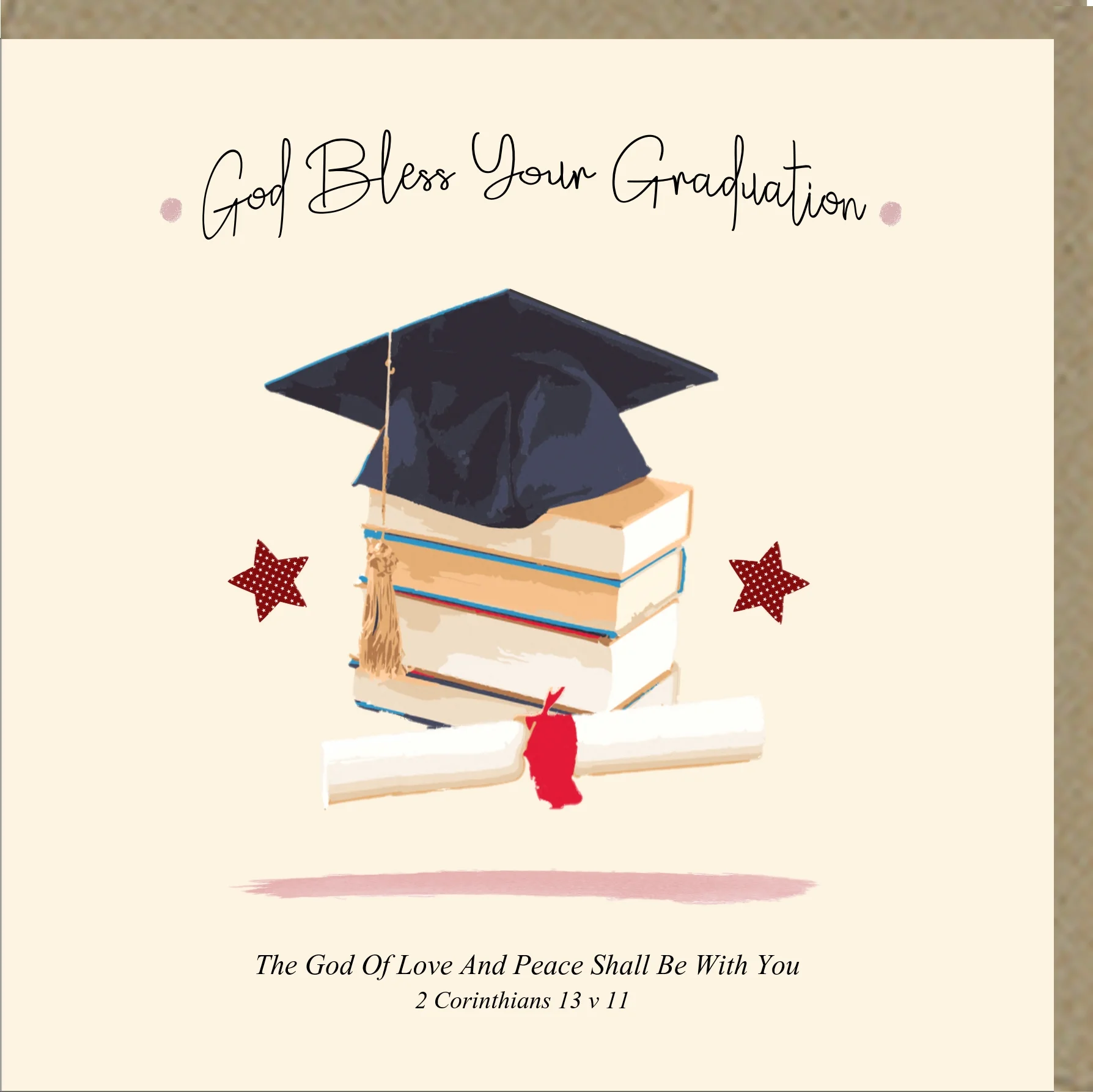 God Bless Your Graduation Greetings Card