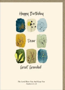 A large-format Potty Mouse birthday greeting card featuring a Happy Birthday Great Grandad message with space inside for a personalized note.
