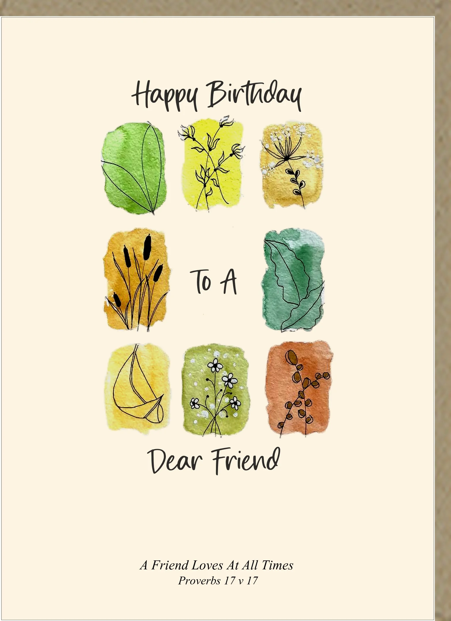 Happy Birthday To A Dear Friend Greetings Card