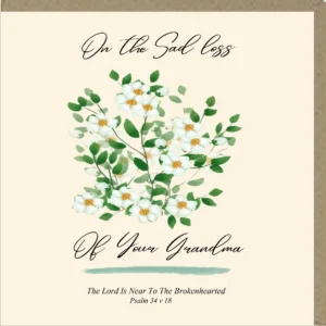 On The Sad Loss of Your Grandma Greetings Card