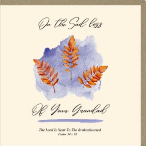 On The Sad Loss of Your Grandad Greetings Card