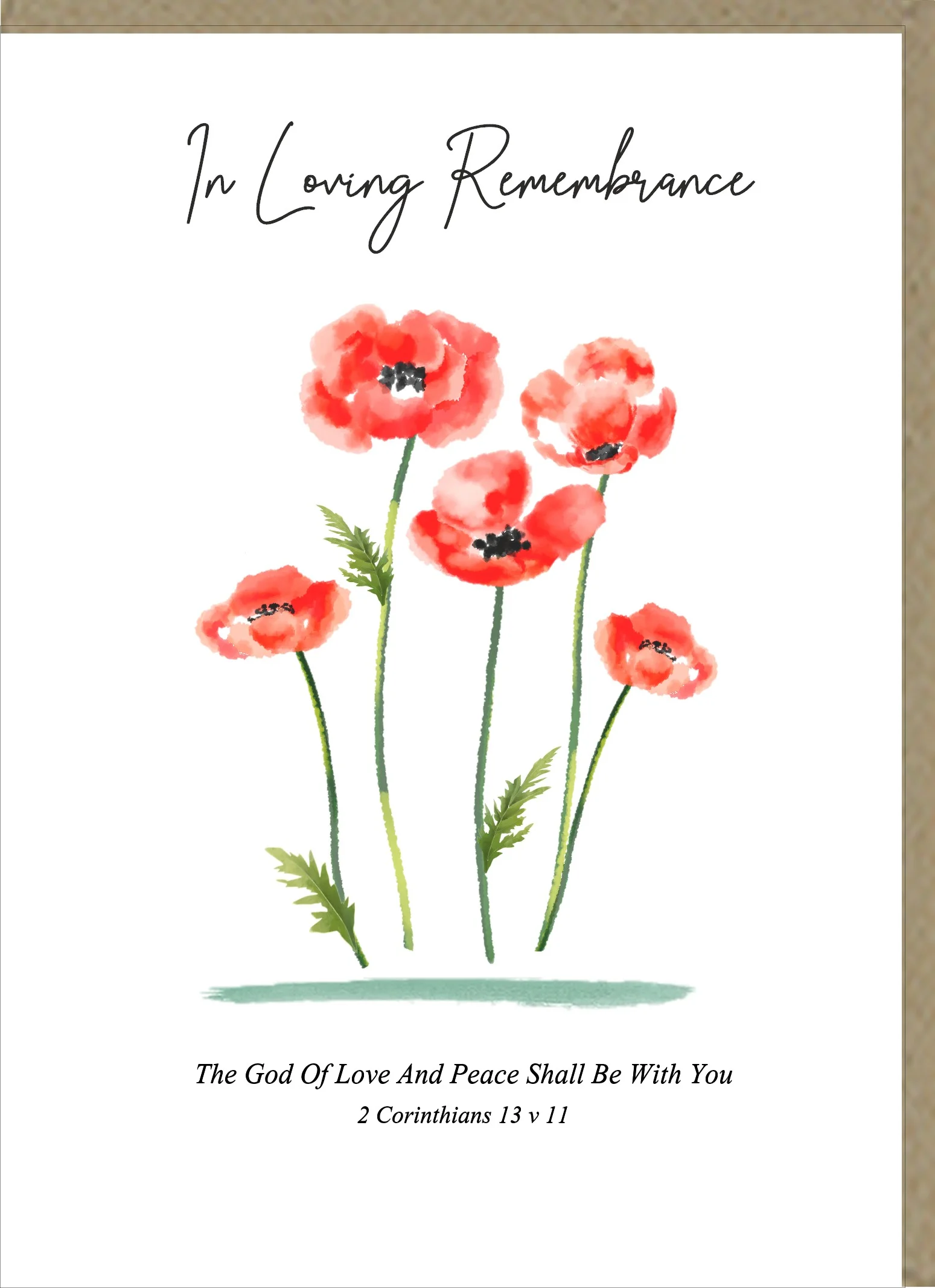 In Loving Remembrance Greetings Card