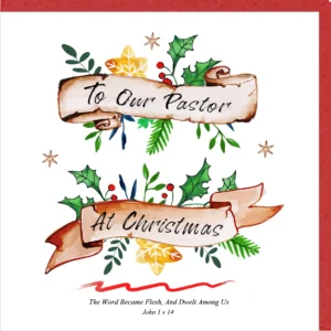 To Our Pastor At Christmas Greetings Card