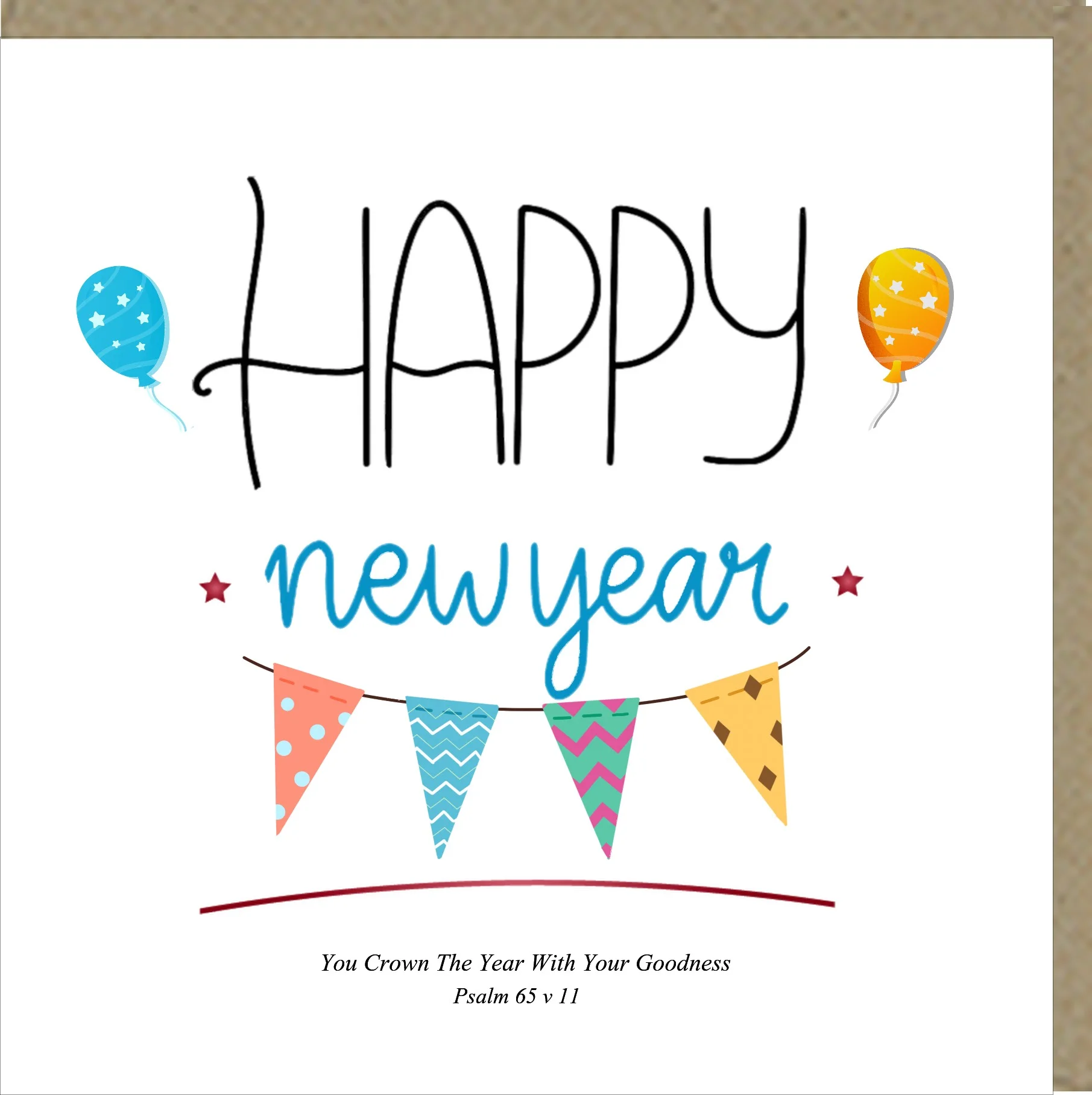 Happy New Year Greetings Card
