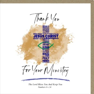 Thank You For Your Ministry Greetings Card