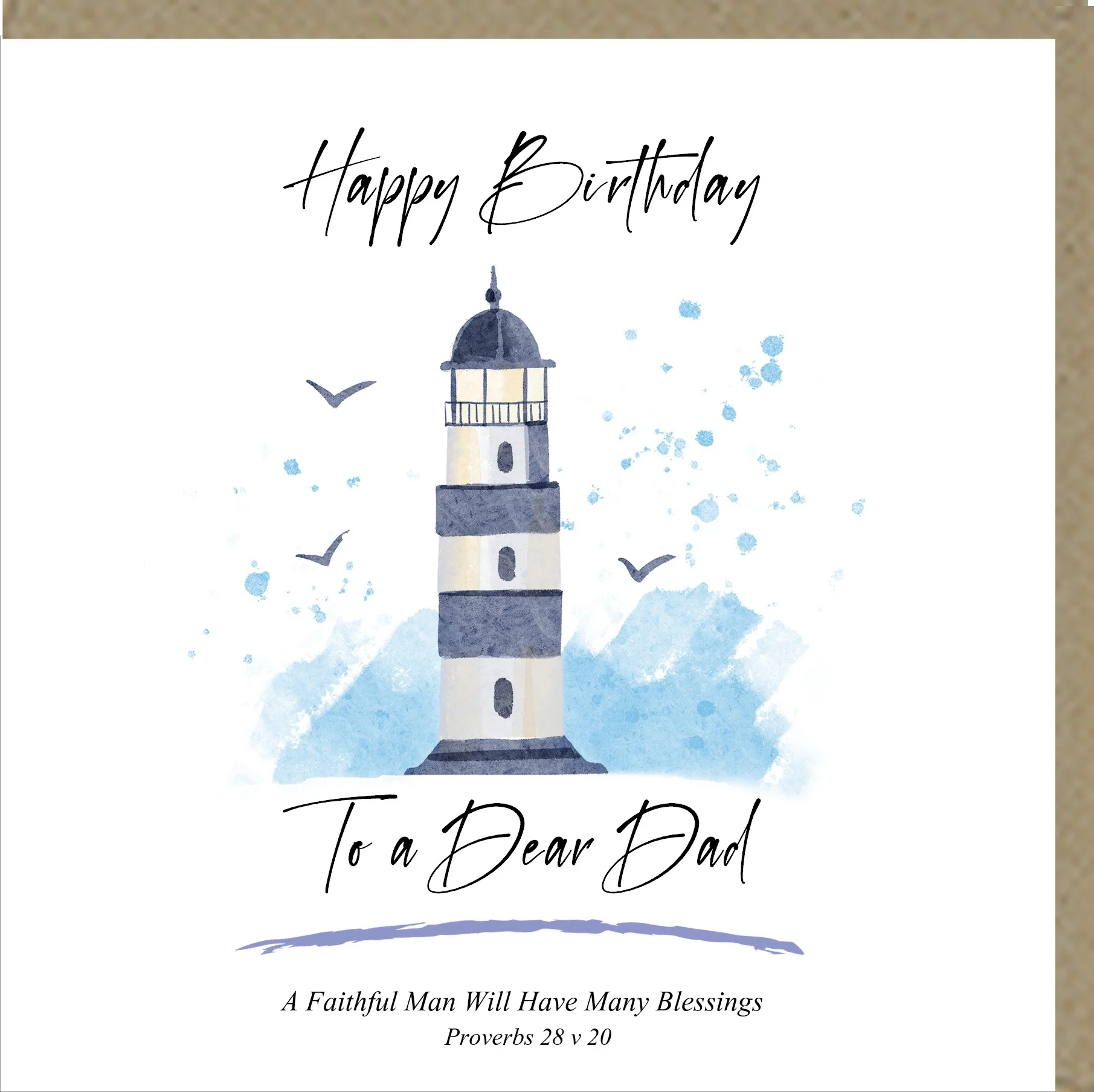 Happy Birthday To A Dear Dad Greetings Card