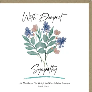 With Deepest Sympathy Greetings Card