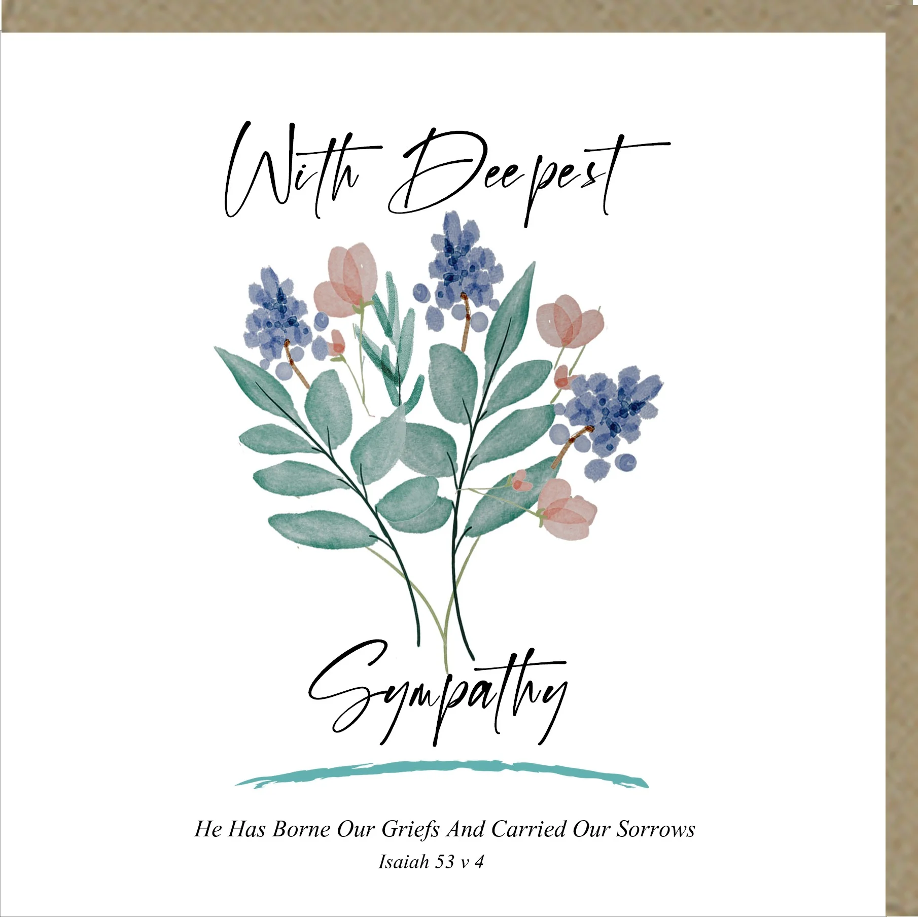 With Deepest Sympathy Greetings Card