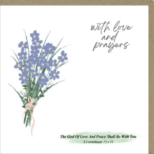 With Love And Prayers Greetings Card