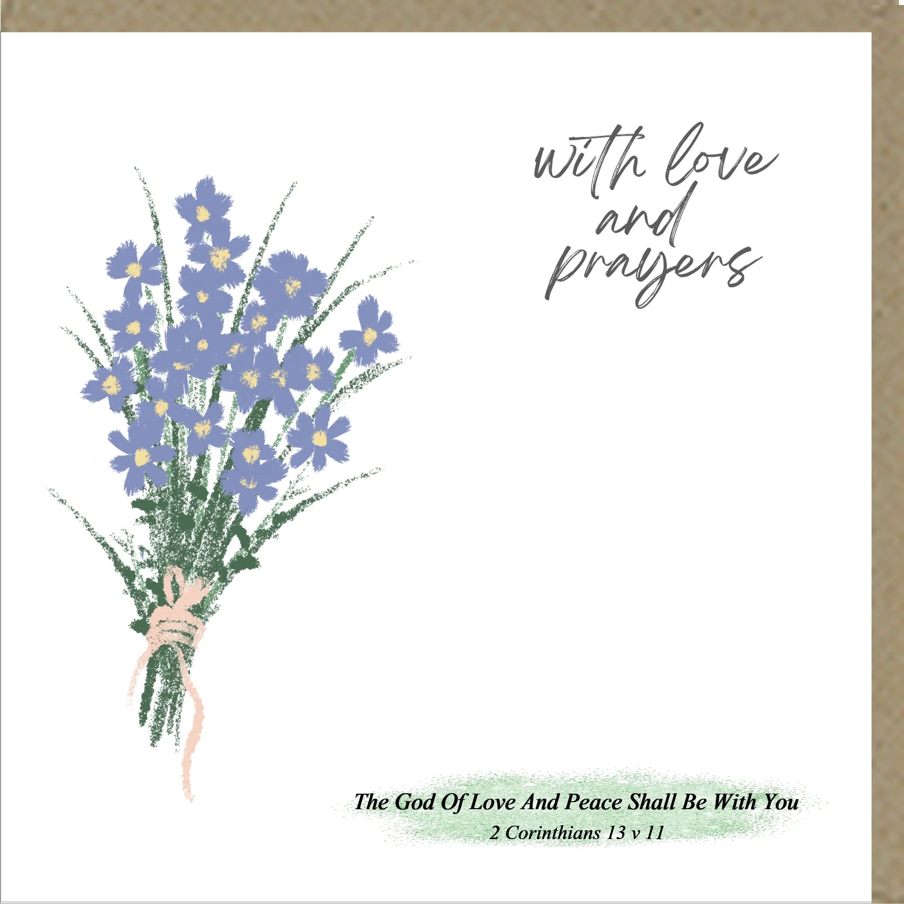 With Love And Prayers Greetings Card