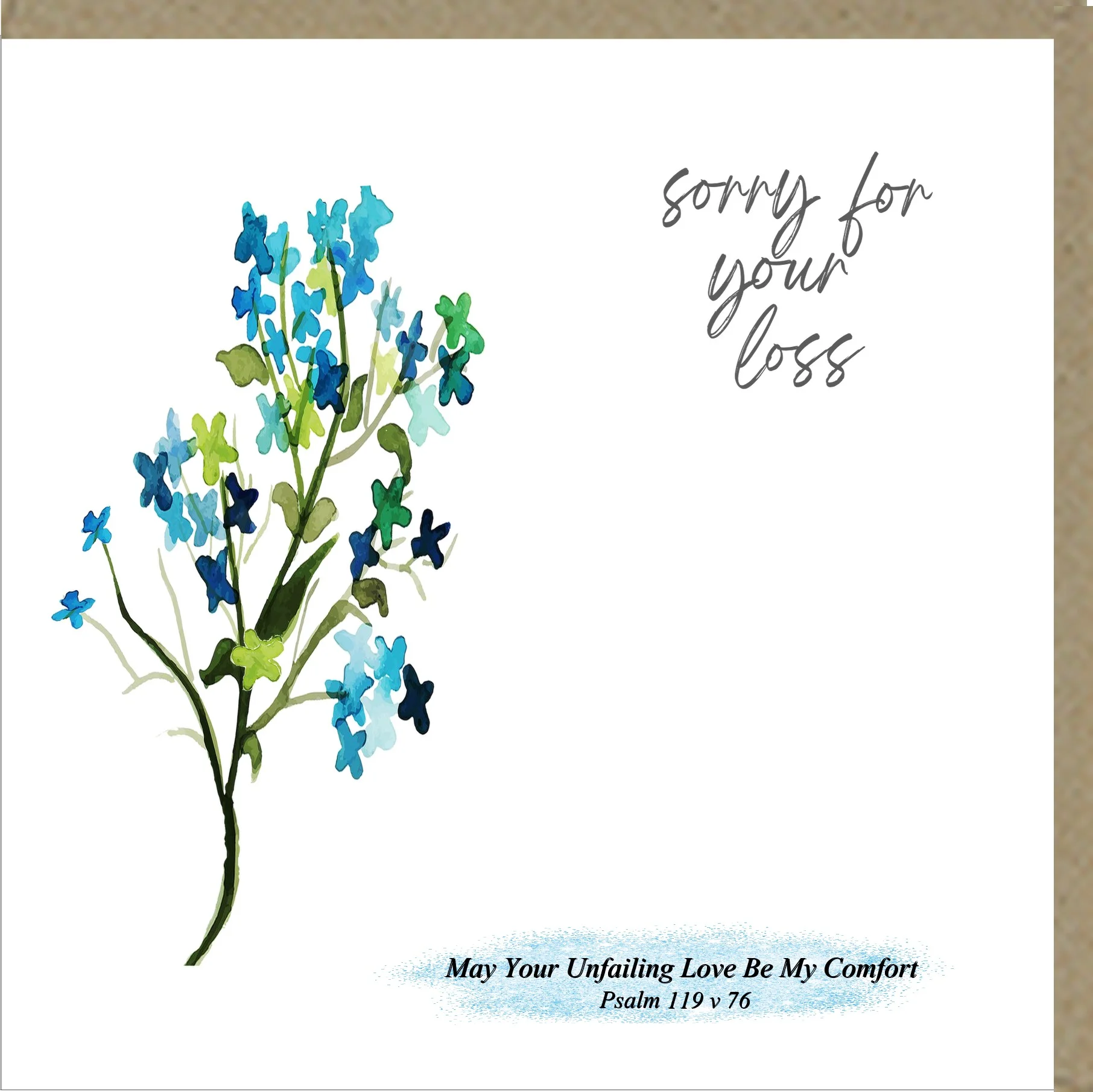 Sorry For Your Loss Greetings Card
