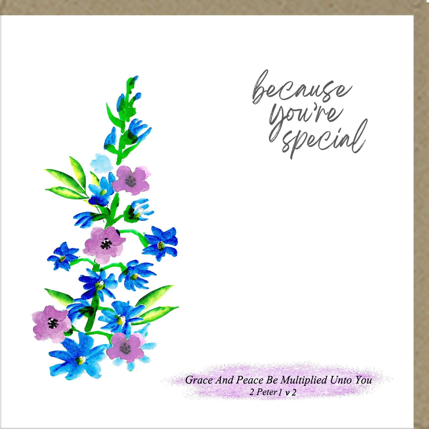 Because You're Special Greetings Card