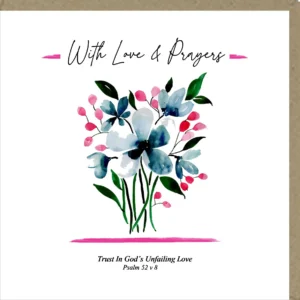 With Love & Prayers Greetings Cards