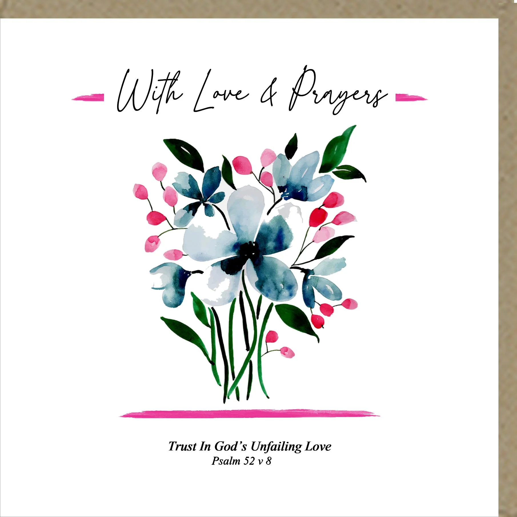 With Love & Prayers Greetings Cards