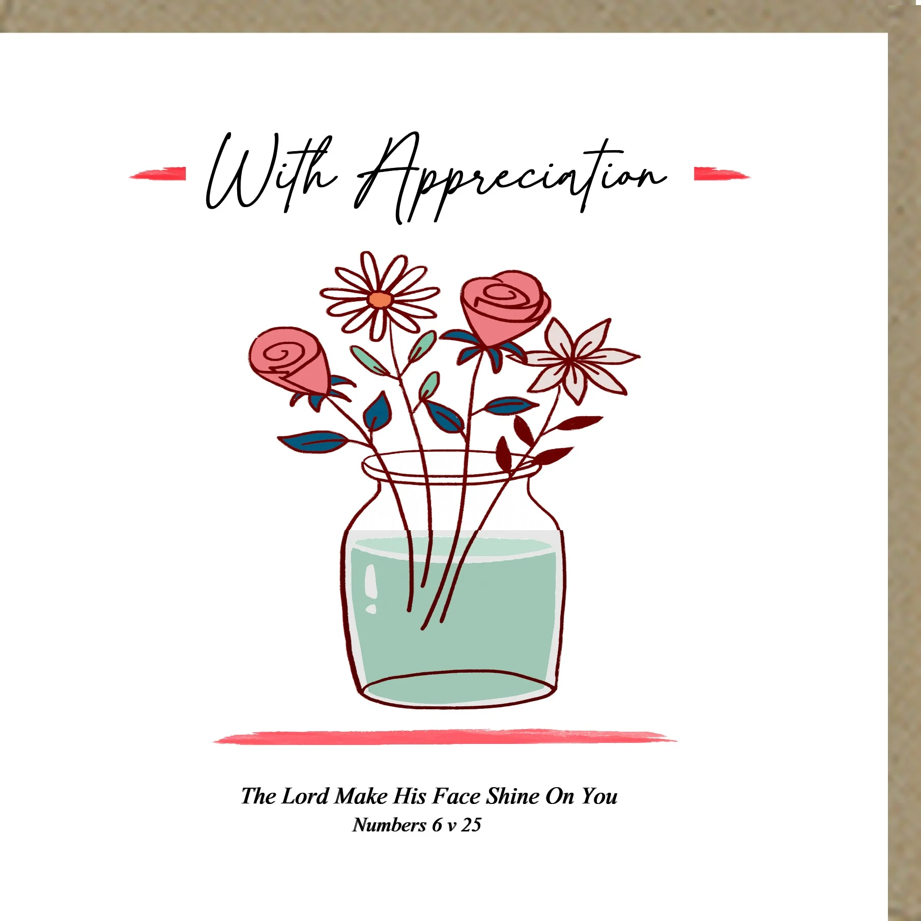 With Appreciation Greetings Cards