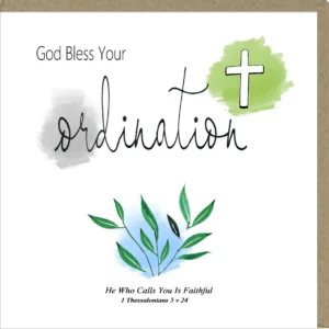 God Bless Your Ordination Greetings Card