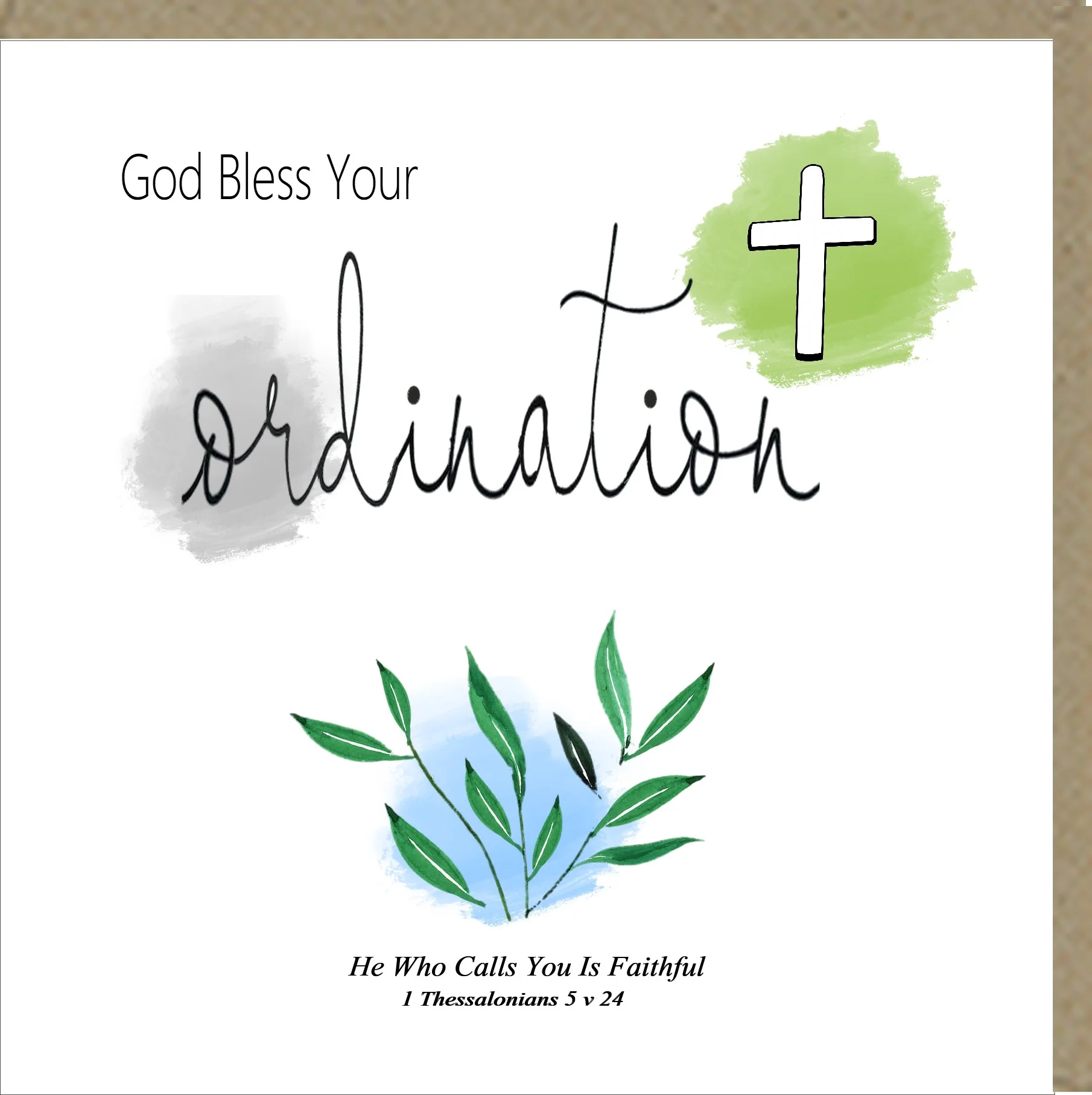 God Bless Your Ordination Greetings Card