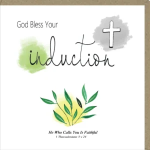 God Bless Your Induction Greetings Card