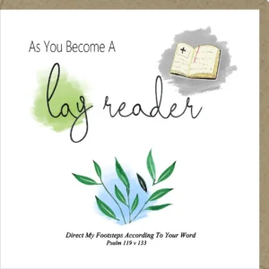As You Become A Lay Reader Greetings Card
