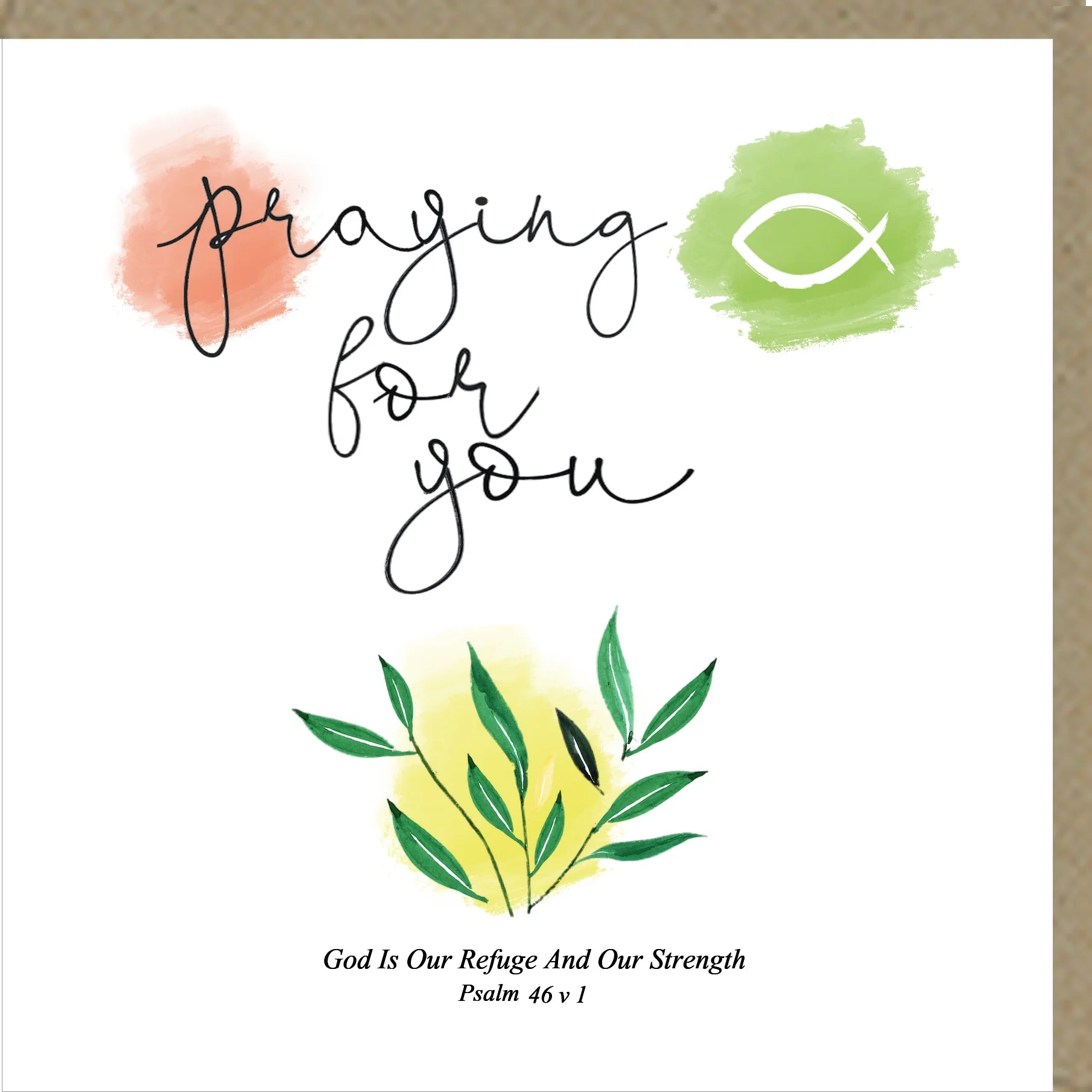 Praying For You Greetings Card