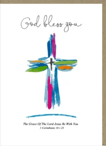 God Bless You Greetings Card