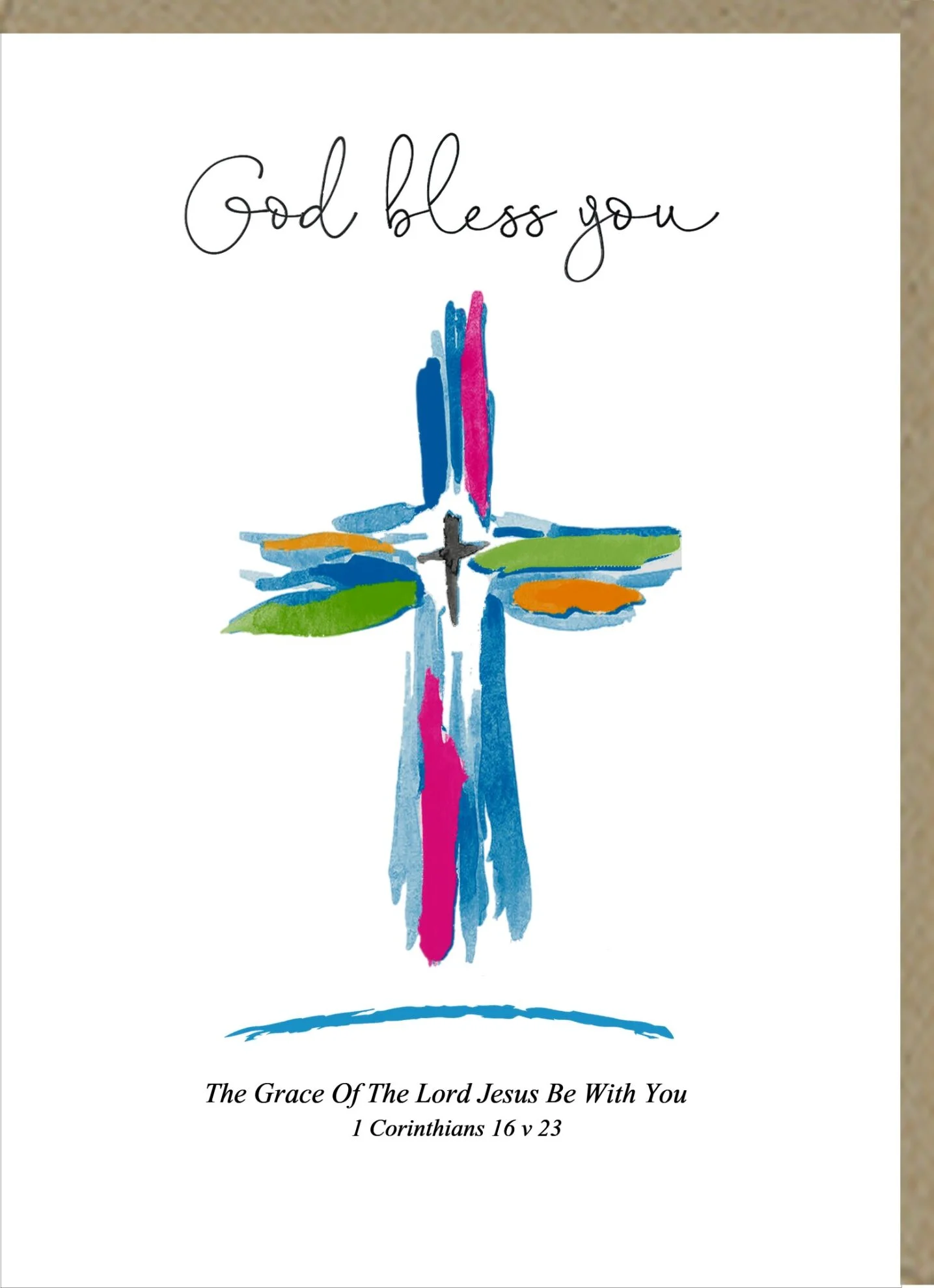 God Bless You Greetings Card
