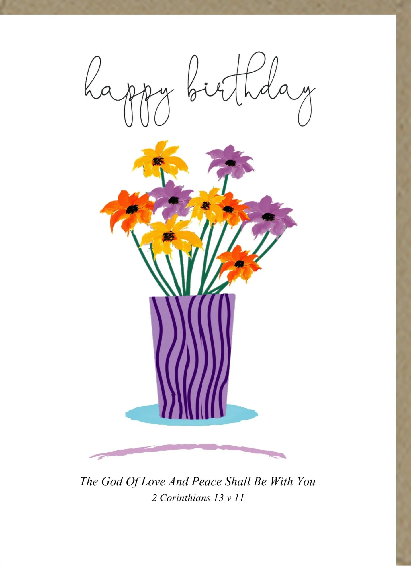 Happy Birthday Greetings Card