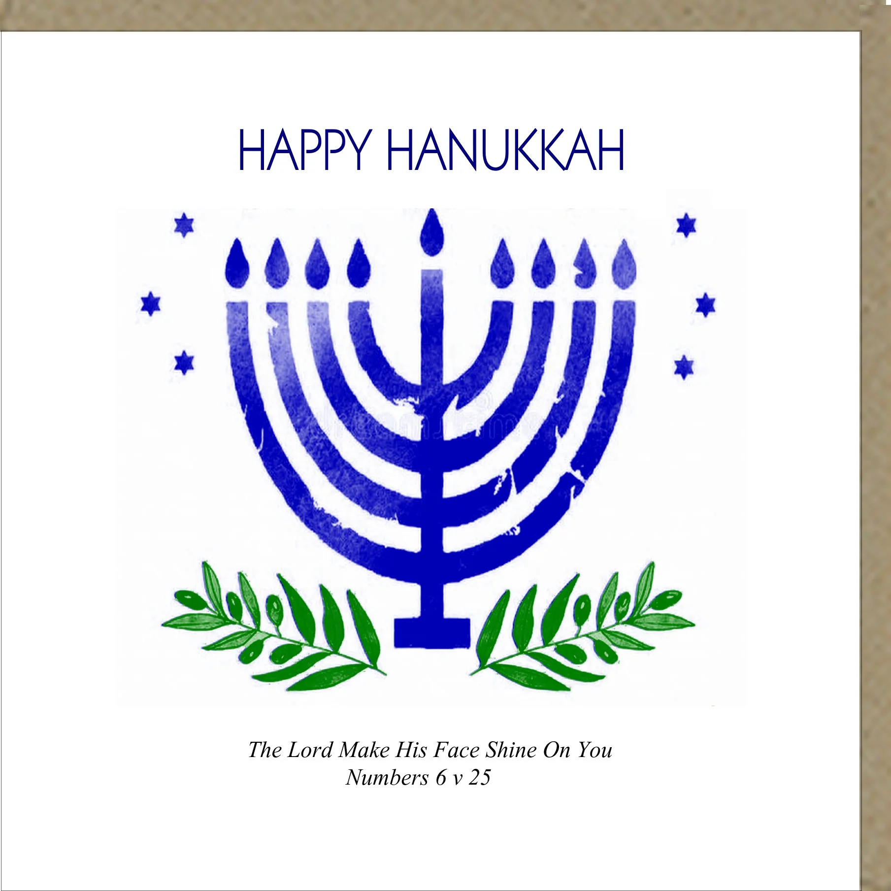 Happy Hanukkah Greetings Card