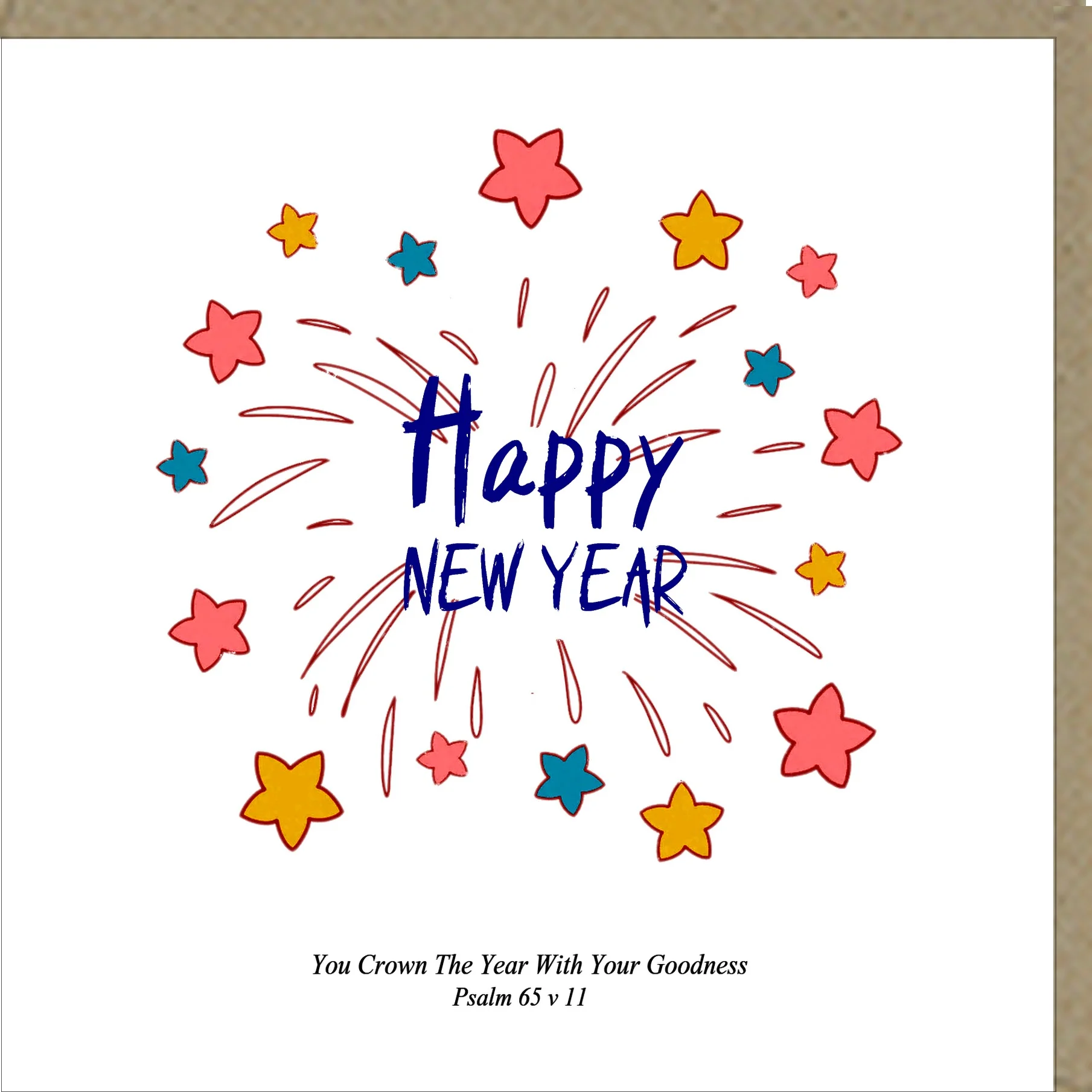 Happy New Year Greetings Card