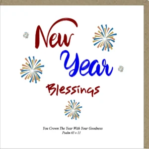 New Years Blessings Greetings Card