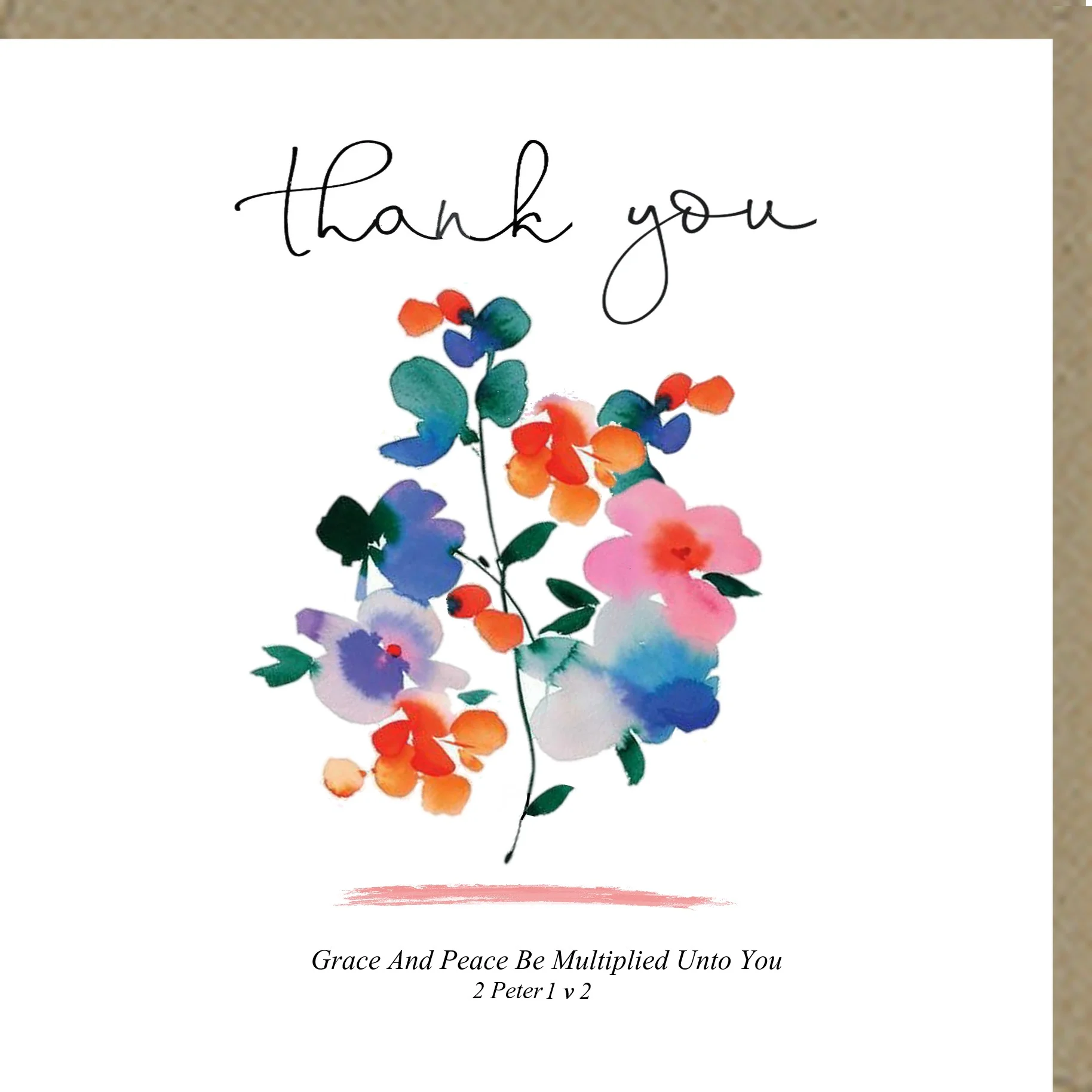 Thank You - Greetings Card