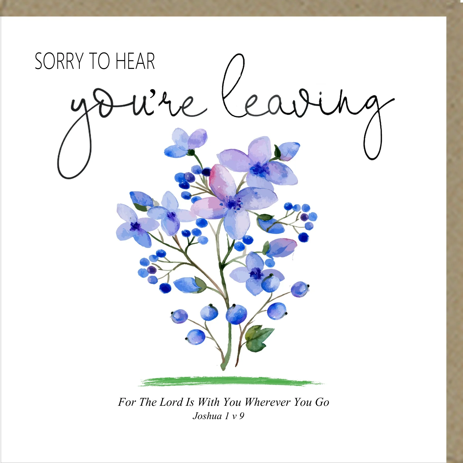 Sorry To Hear You're Leaving - Greetings Card