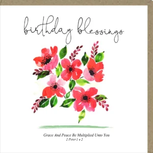 Birthday Blessings - Greetings Card