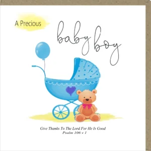 A Precious Baby Boy - Greetings Card