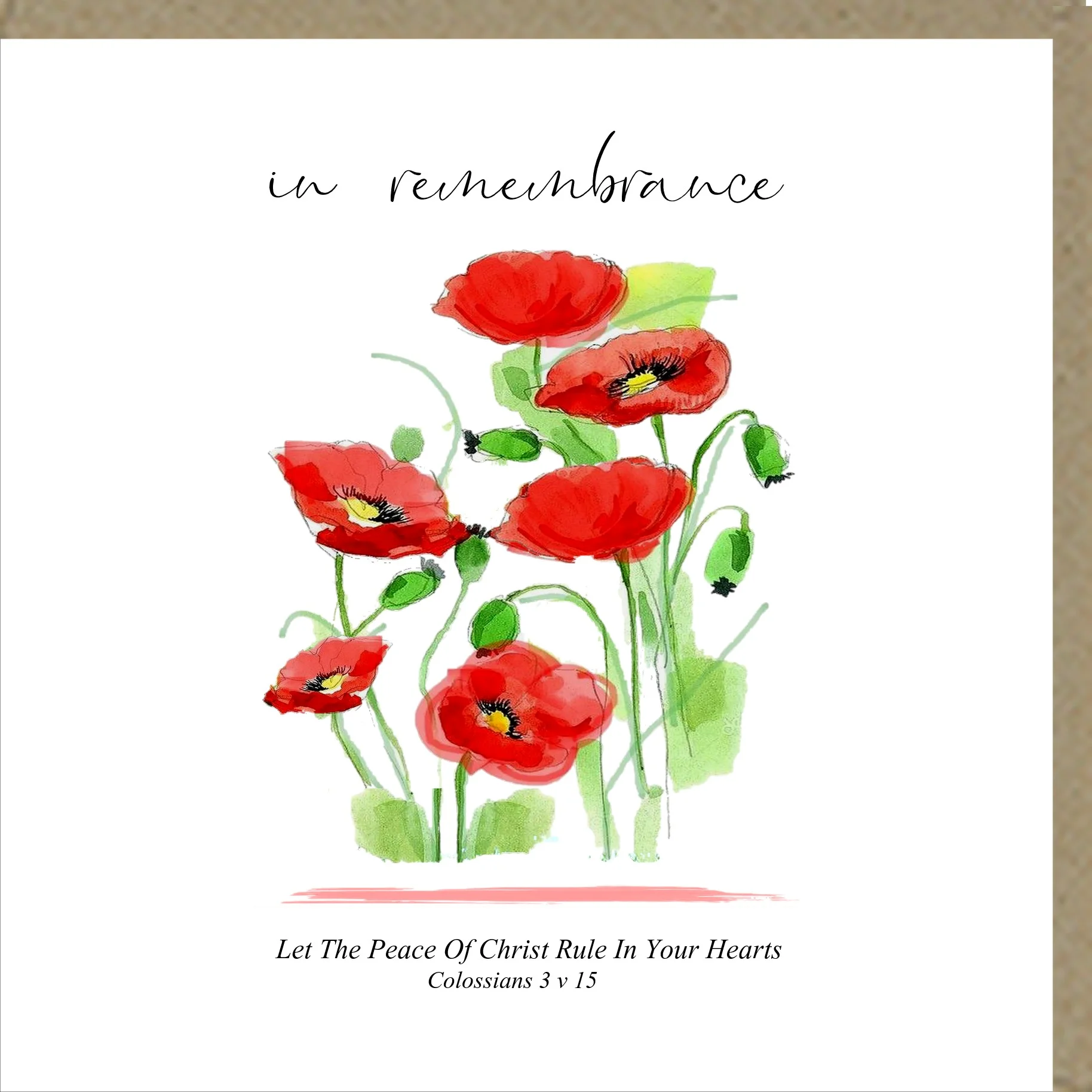 In Remembrance Greetings Card
