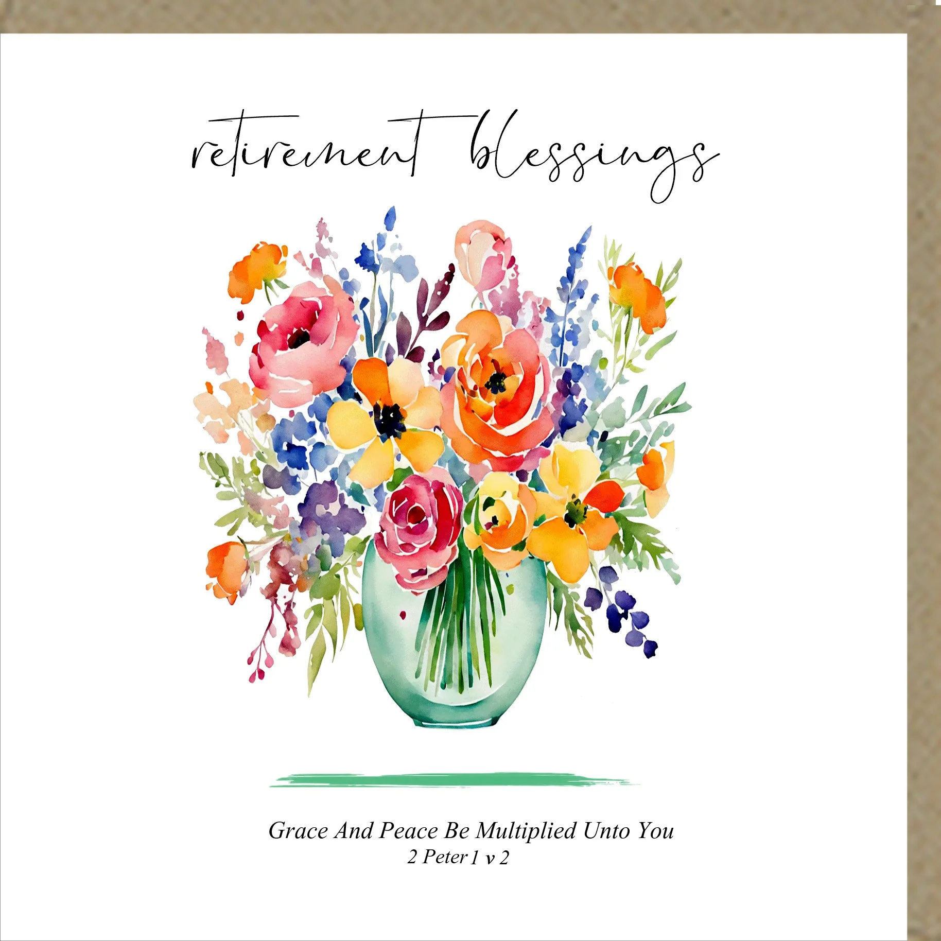 Retirement Blessings Greetings Card