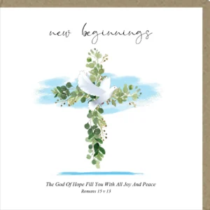 A large-sized Potty Mouse new beginnings greeting card with a blank interior for personal messages, part of our general stationery and card collection.
