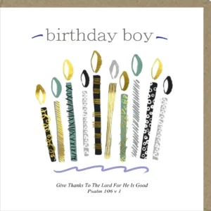 A large-sized Potty Mouse birthday greeting card featuring a charming illustrated design, perfect for sending personal messages to a birthday boy.