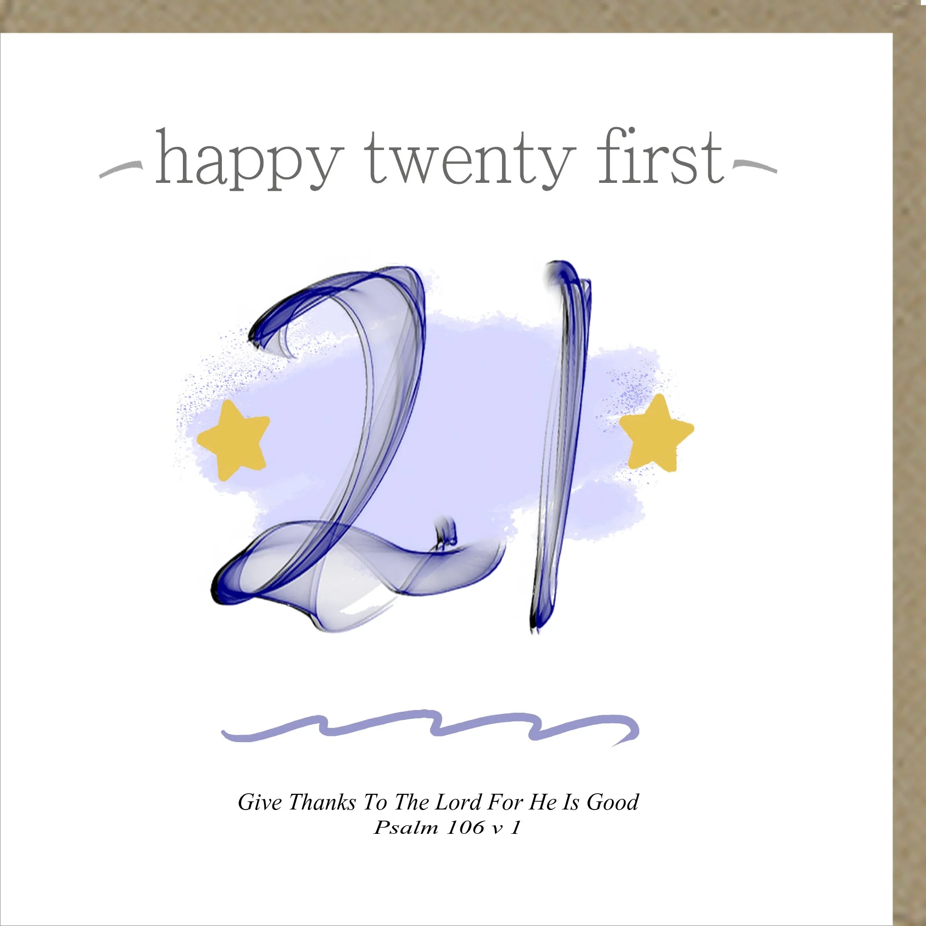 Happy 21st Birthday Greetings Card