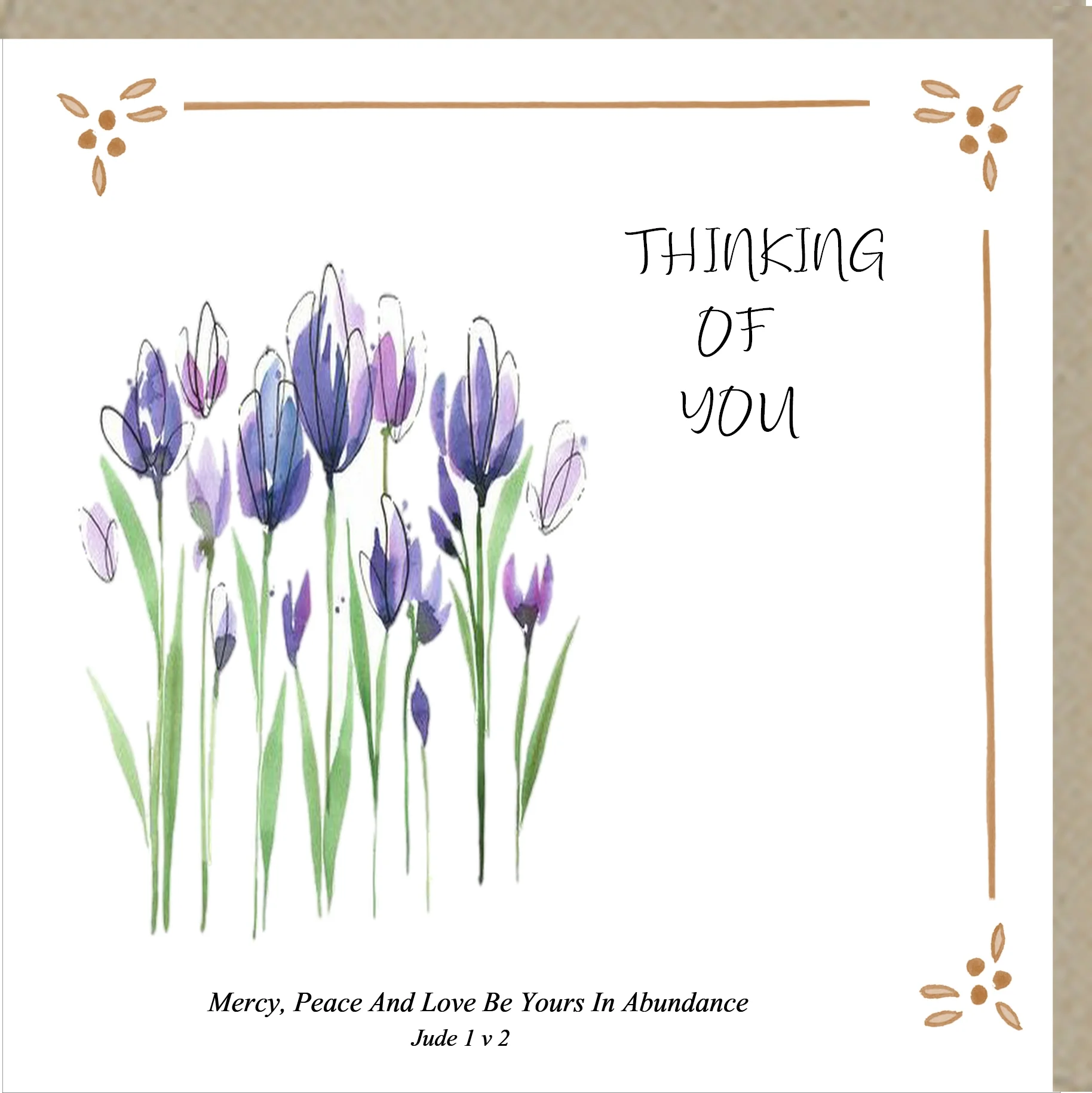 Thinking Of You  - Greetings Card