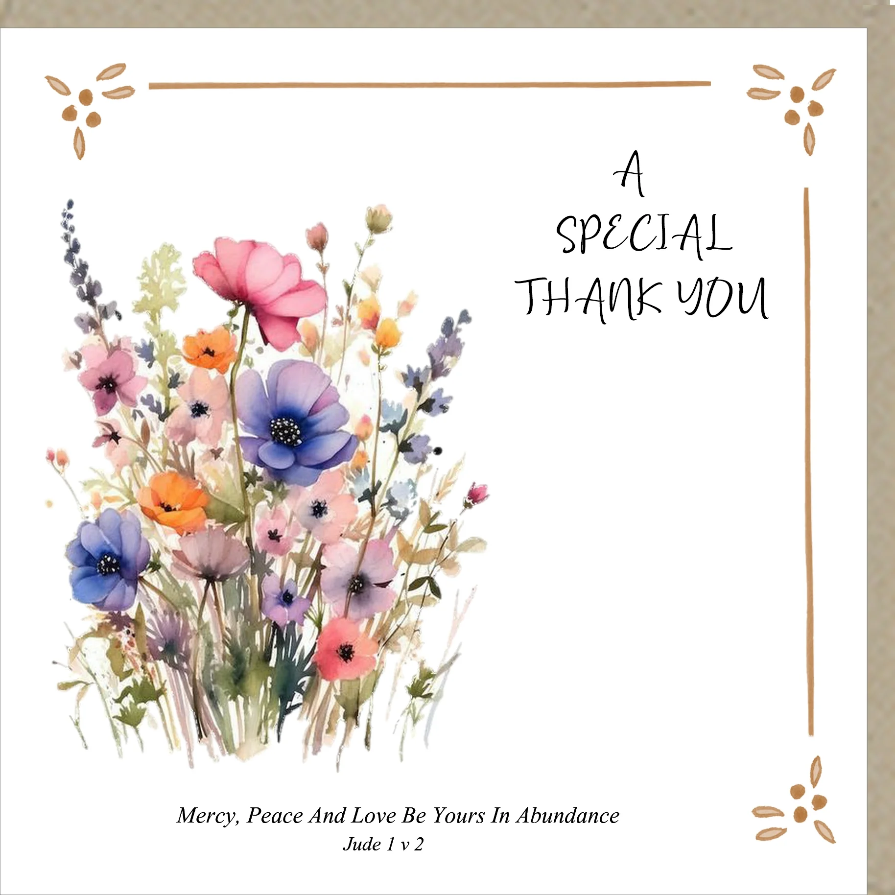 A Special Thank You  - Greetings Card