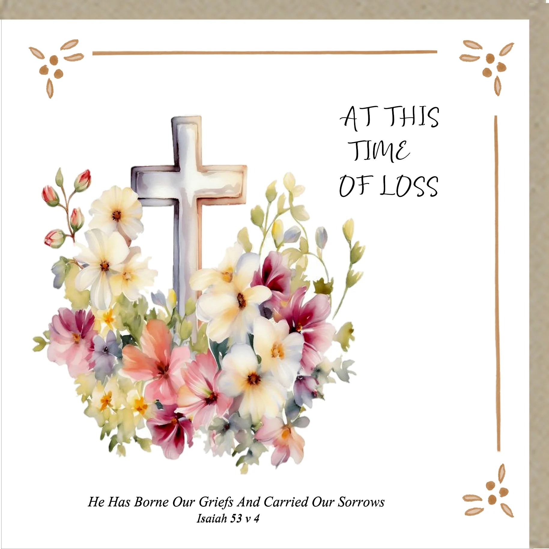 At This Time Of Loss  - Greetings Card