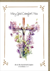 My God Comfort You  - Greetings Card